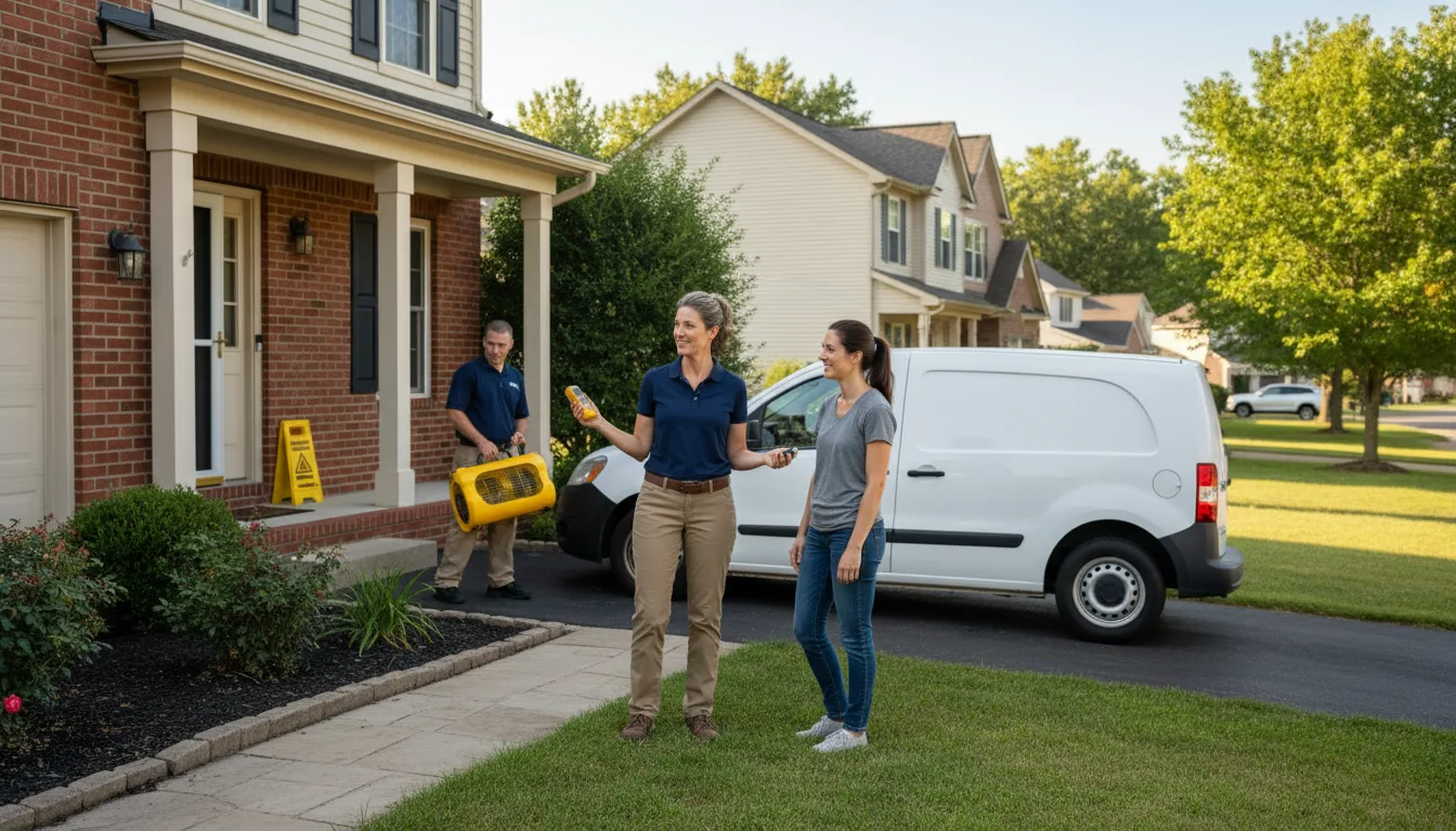 Water restoration image for Dehumidification And Cleanup Services in Big Sandy, TN